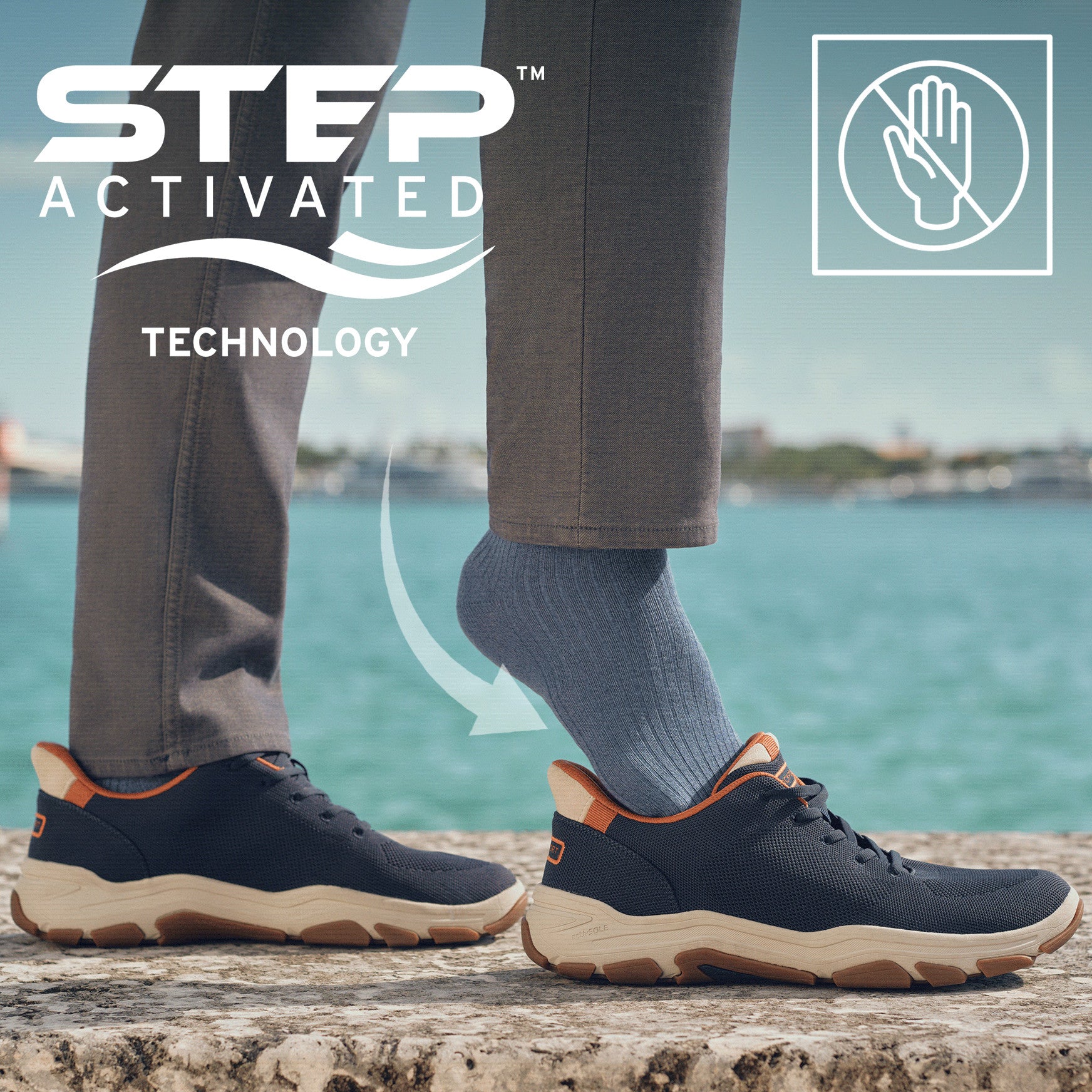 Rockport Rafferty Step Activated Lace-up Casual Sneakers