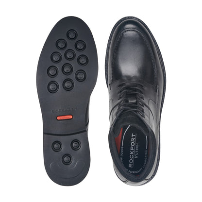 Rockport Macklin Moc Toe Lace-Up Leather Boots