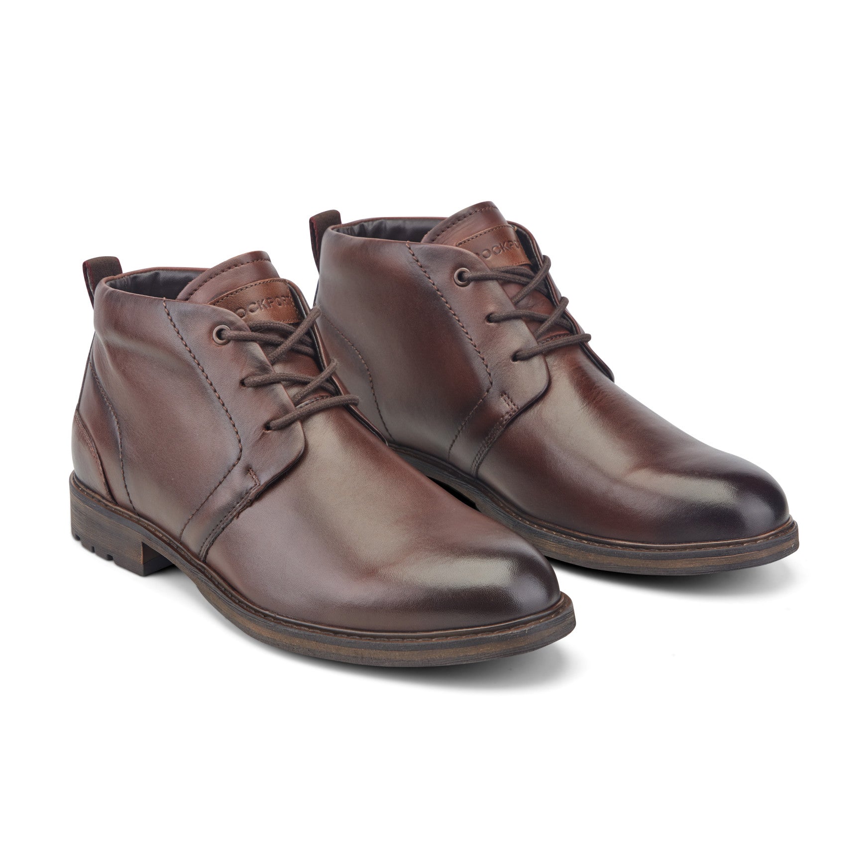 Rockport Tolan Lace-Up Leather Chukka Boots