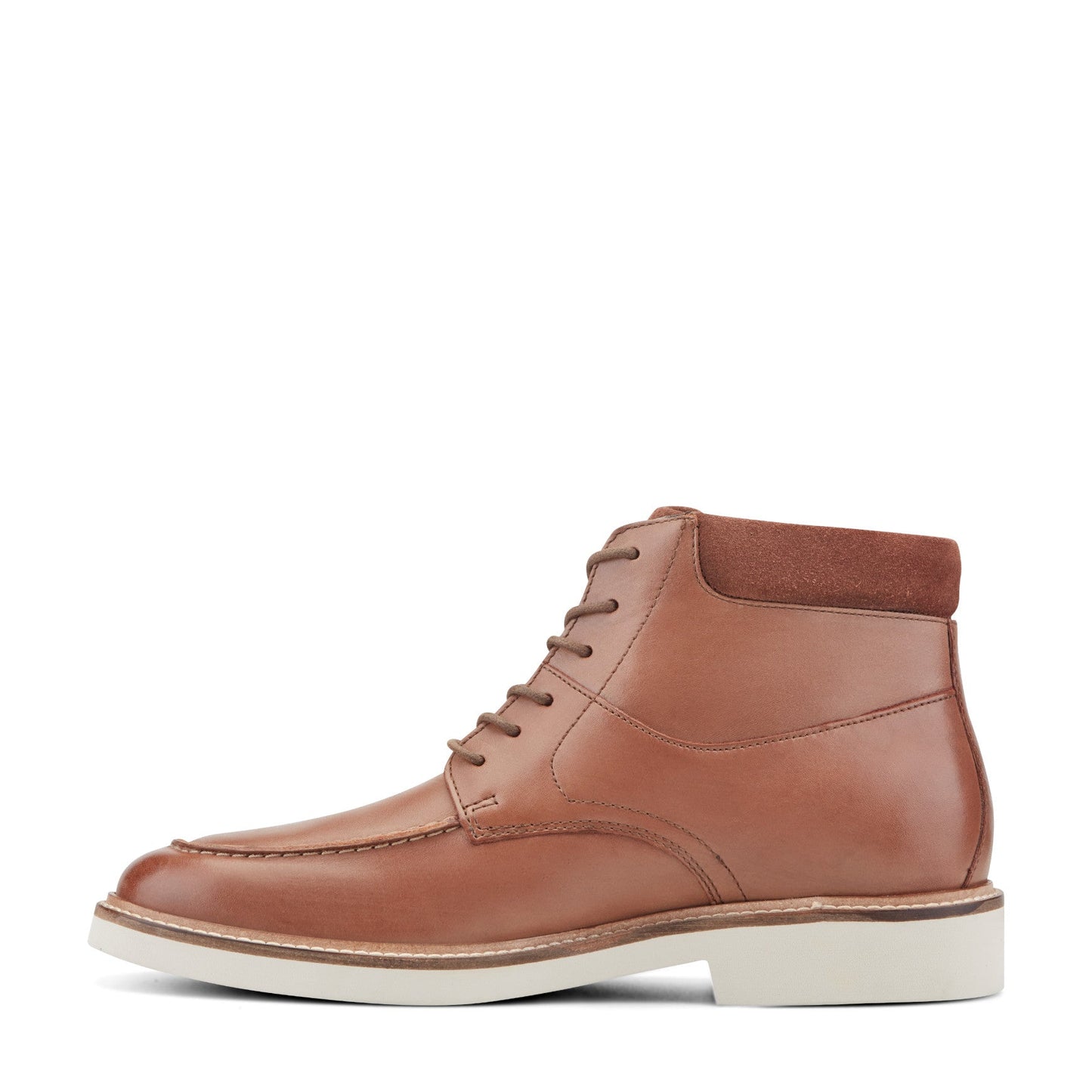 Rockport Macklin Moc Toe Lace-Up Leather Boots