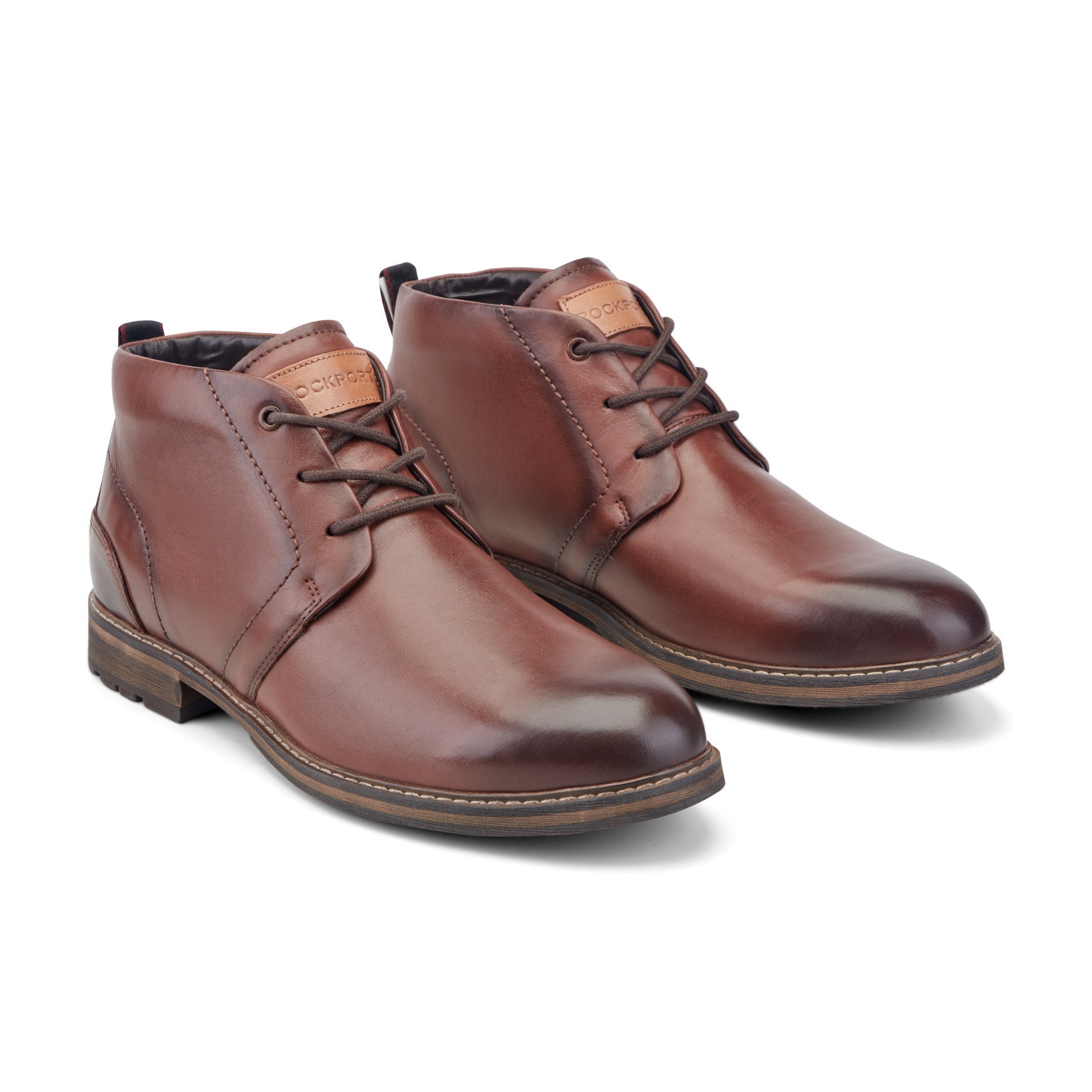 Rockport Tolan Lace-Up Leather Chukka Boots