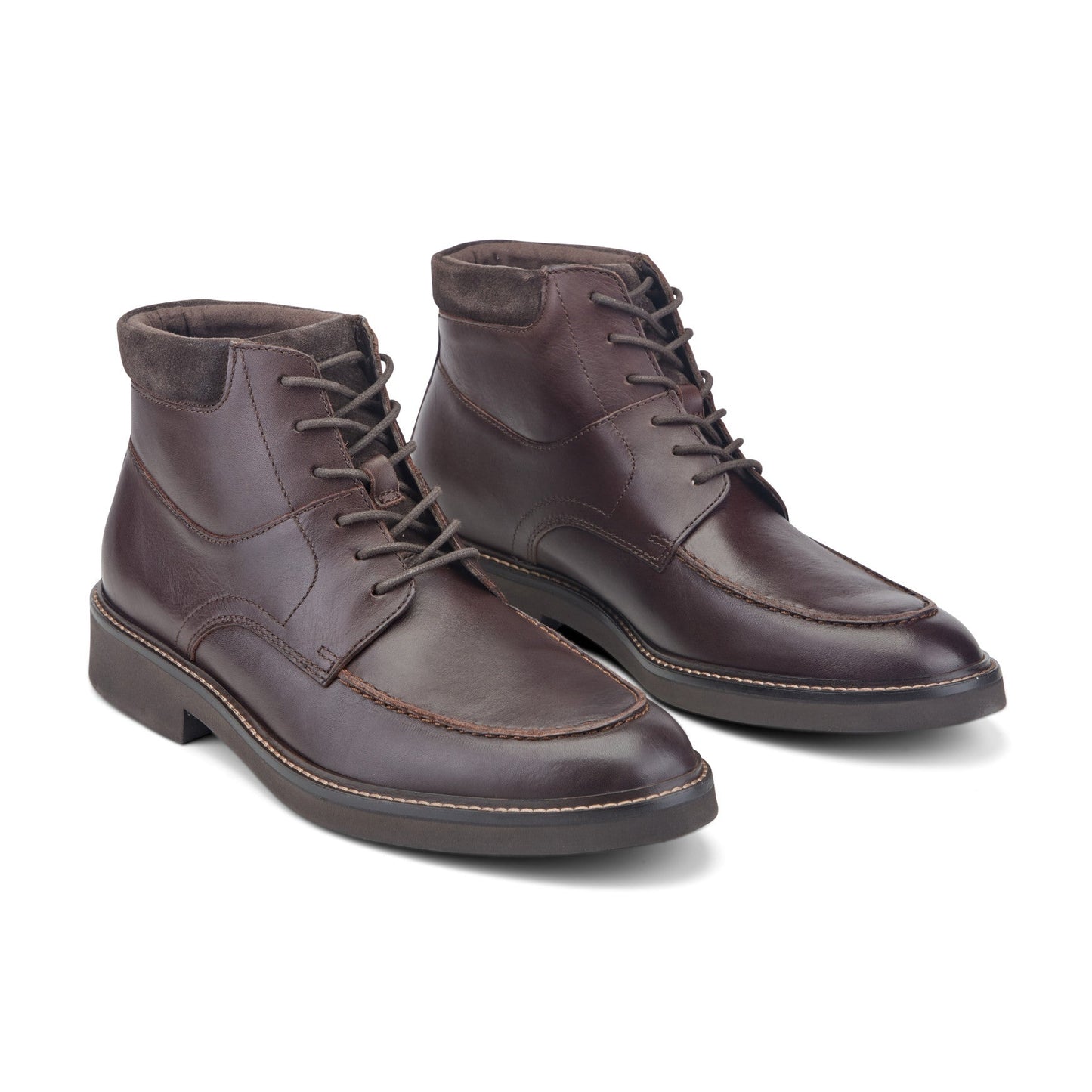 Rockport Macklin Moc Toe Lace-Up Leather Boots