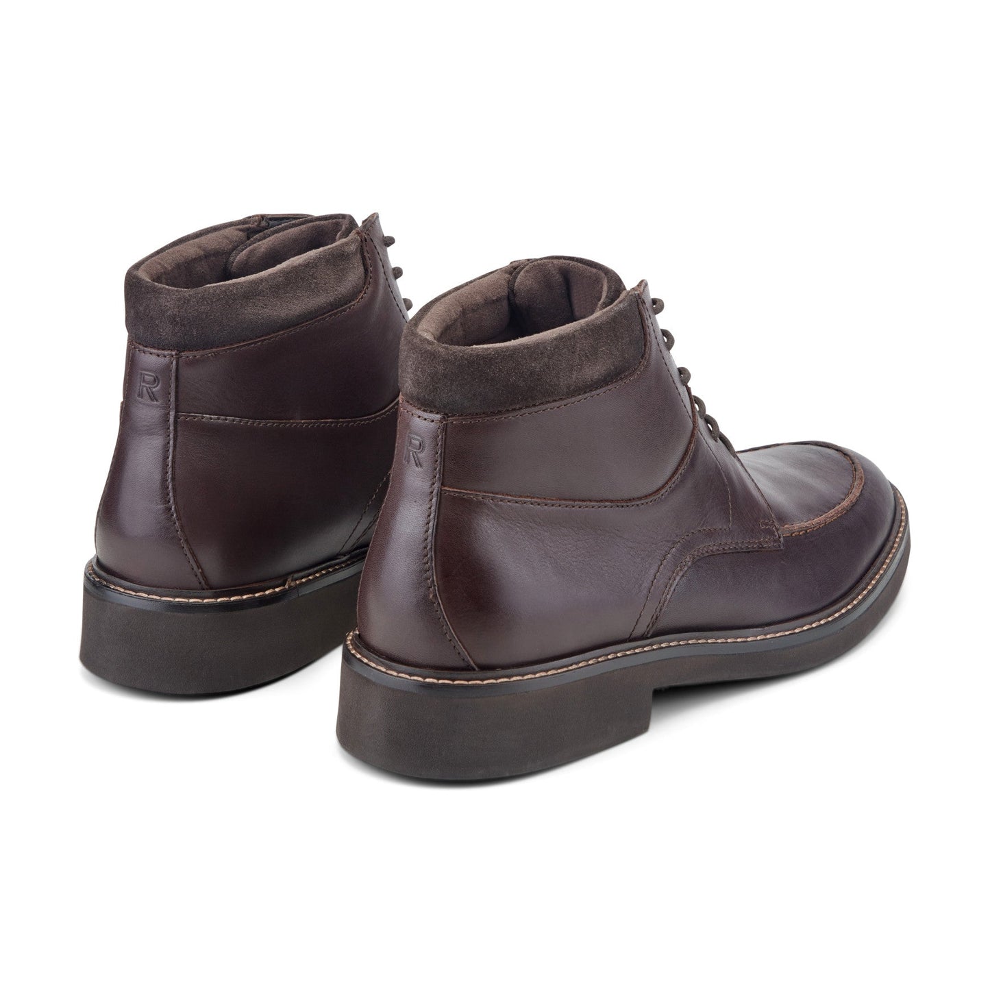 Rockport Macklin Moc Toe Lace-Up Leather Boots