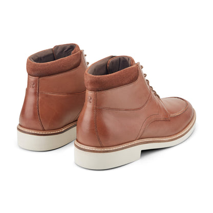 Rockport Macklin Moc Toe Lace-Up Leather Boots