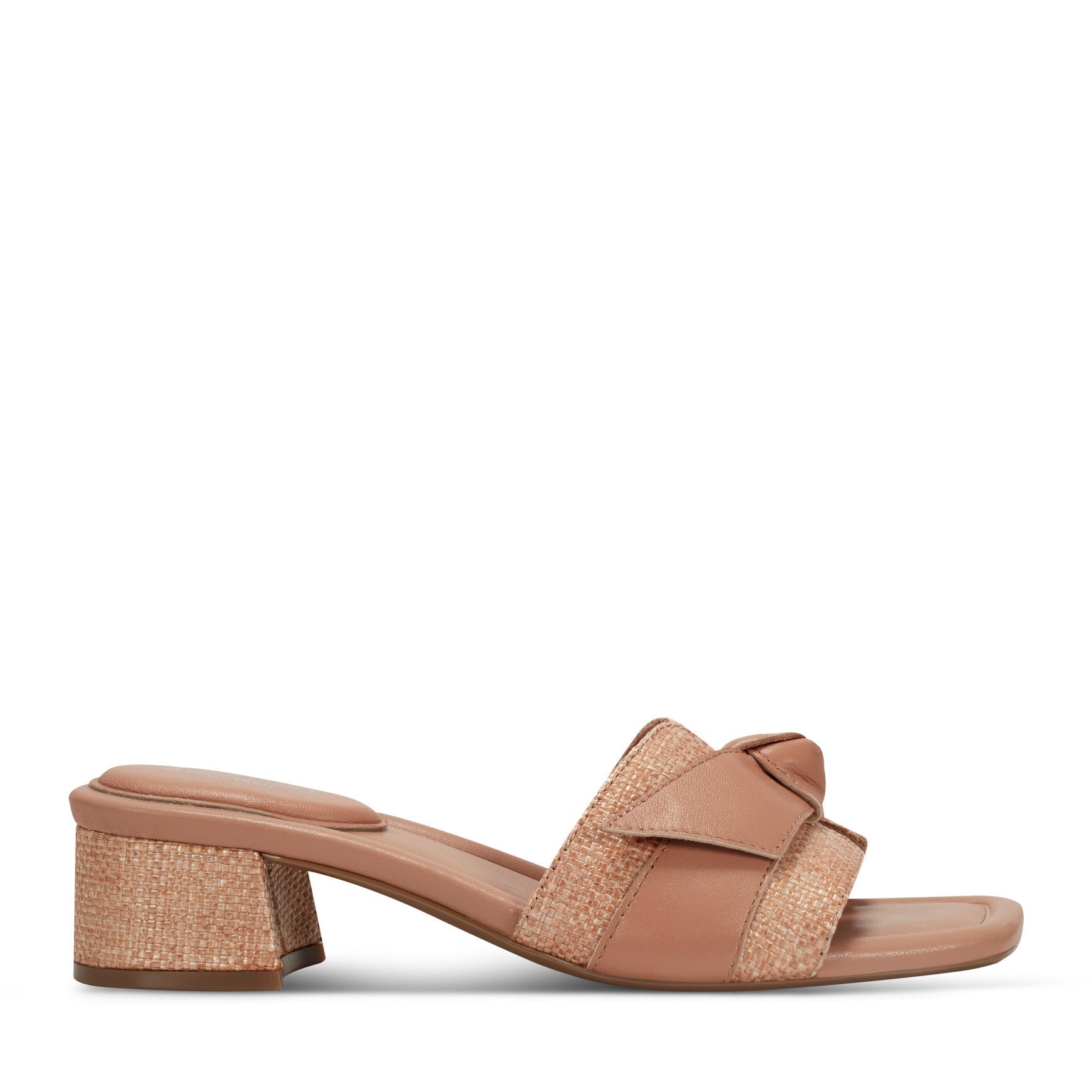 Rockport Carsie Block Heel Square Toe Slip-on Sandals