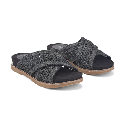 Rockport Zora Open Toe Slip-on Flat Casual Sandals