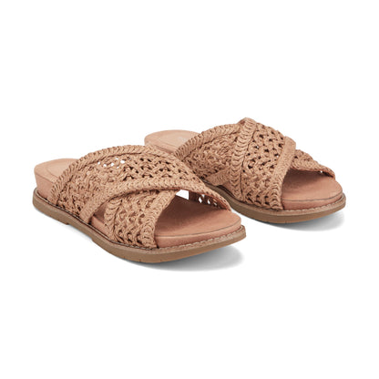 Rockport Zora Open Toe Slip-on Flat Casual Sandals