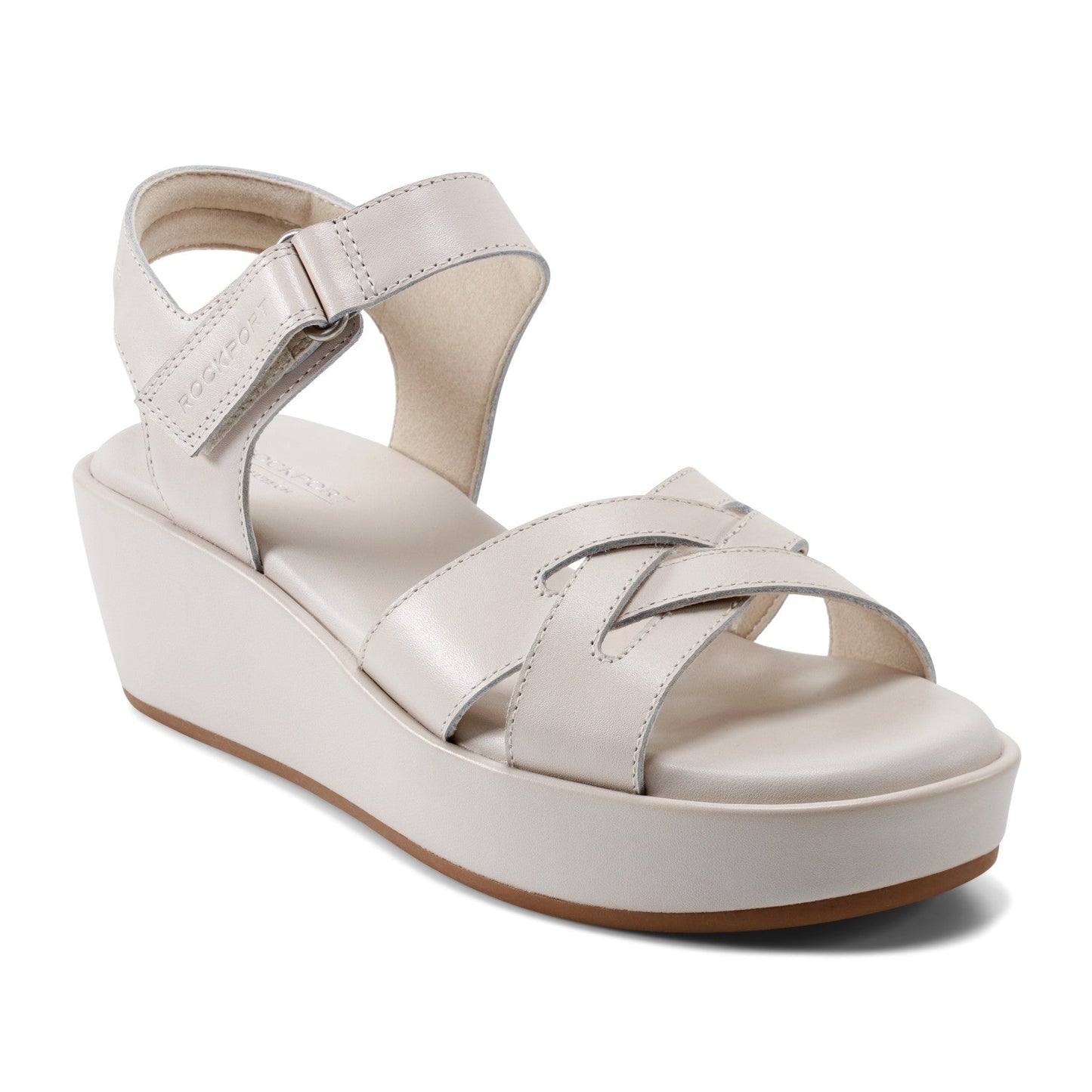 Rockport Amira Strappy Open Toe Casual Wedge Sandals