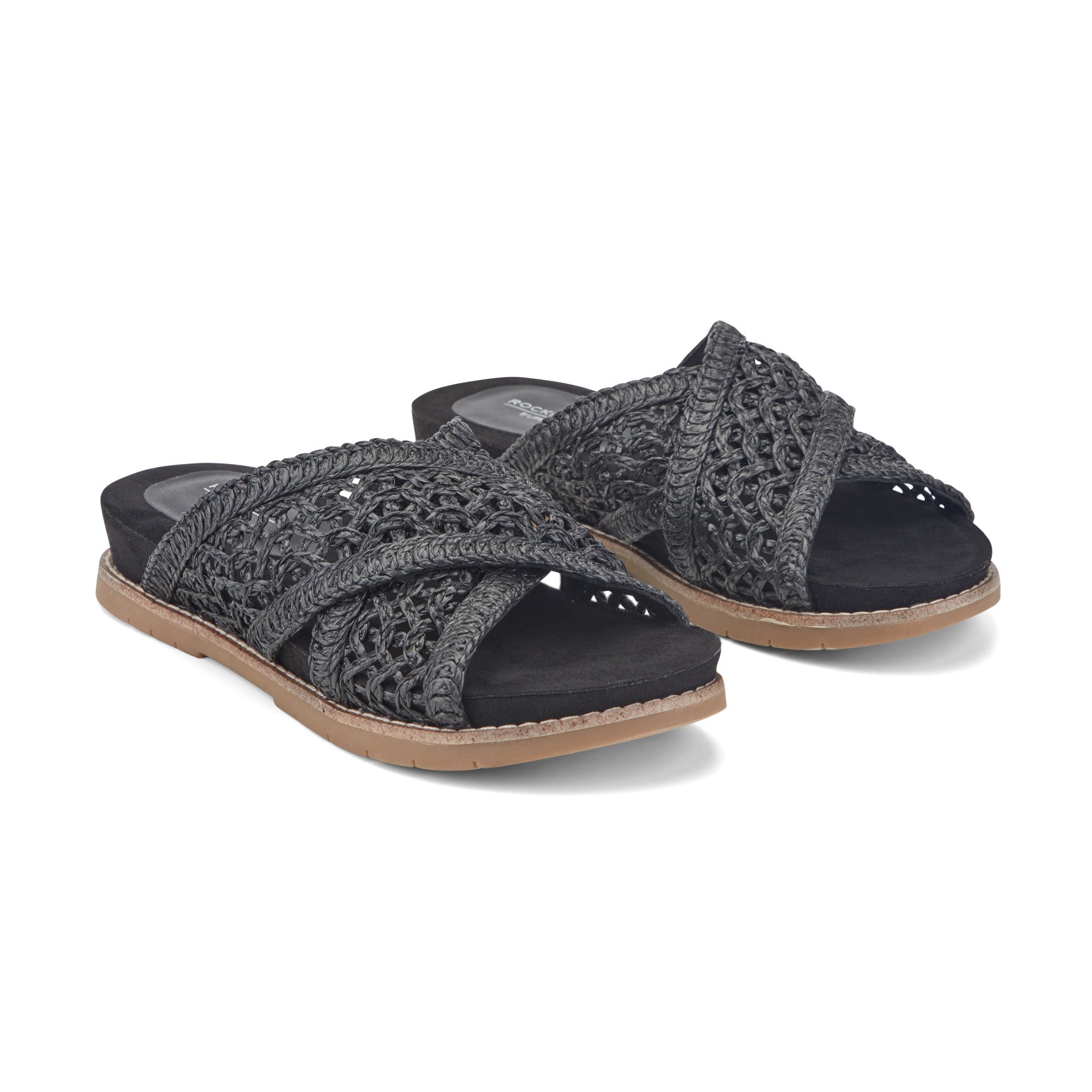 Rockport Zora Open Toe Slip-on Flat Casual Sandals