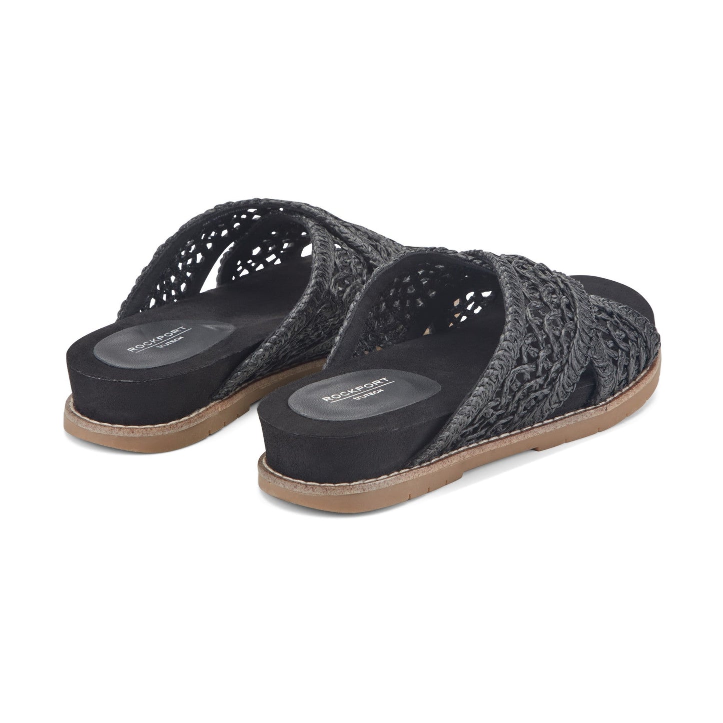 Rockport Zora Open Toe Slip-on Flat Casual Sandals