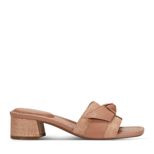 Rockport Carsie Block Heel Square Toe Slip-on Sandals