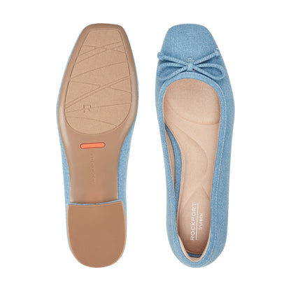 Rockport Sadie Square Toe Slip-on Ballet Dress Flats